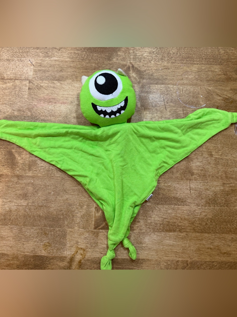 Little Sleepies Kids Plush Monster Lovey Blanket - Bright Green